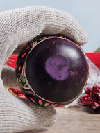 3.5″ Lucuma Bird Ornament | Hand-Carved Painted Gourd Peru Folk Art