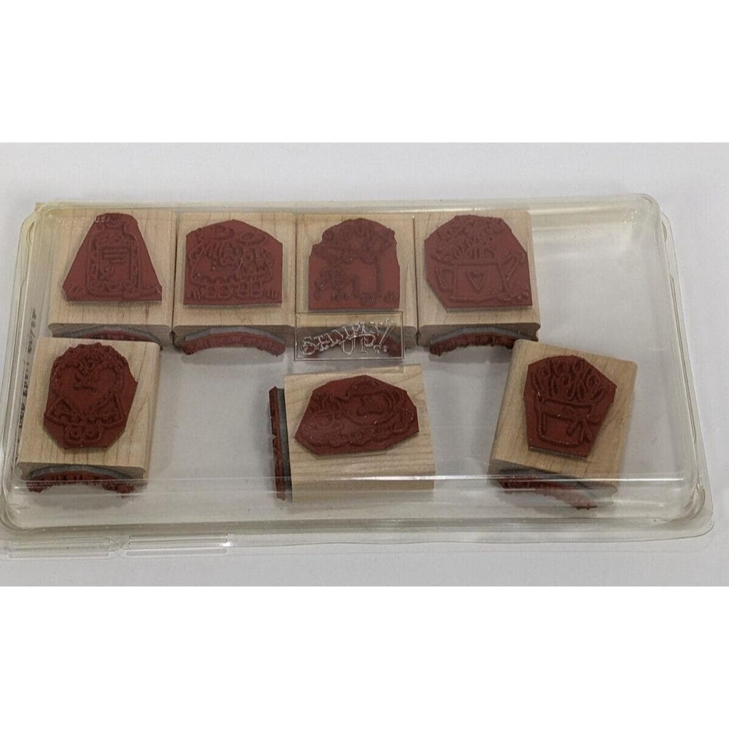 Vintage Stampin Up Nice Easy Notes Rubber Stamp Set 1996
