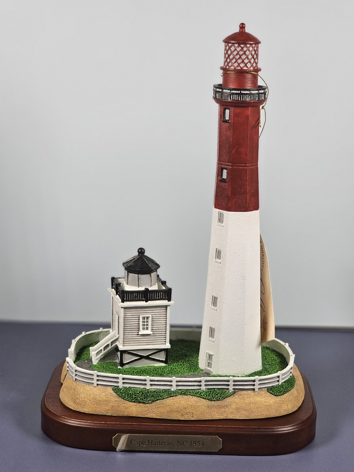 Lefton Lost Lights Cape Hatteras 1854 Lighthouse Figurine With Box & Certificate