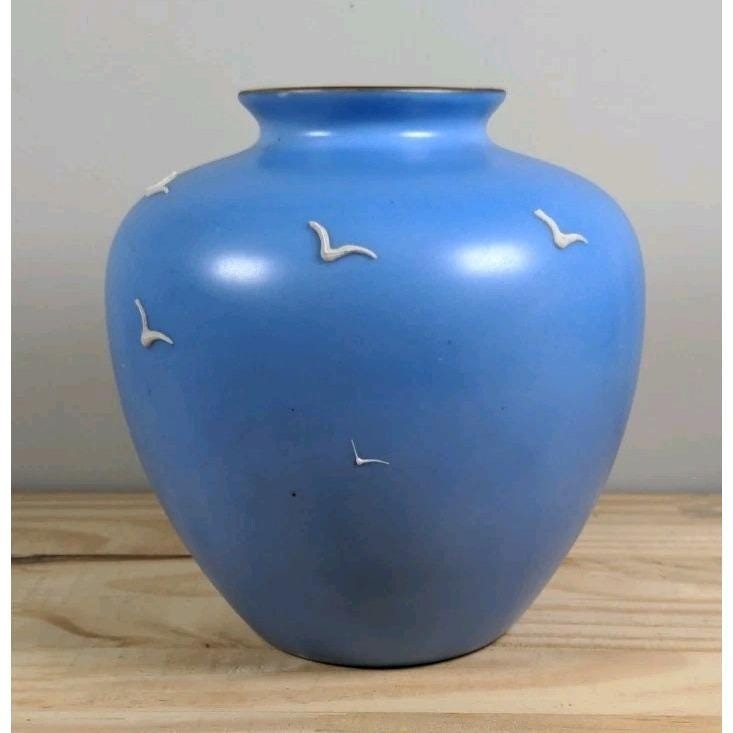 Vintage Moriyama Japan Hand-Painted Landscape Vase 5.5" Japanese Decor