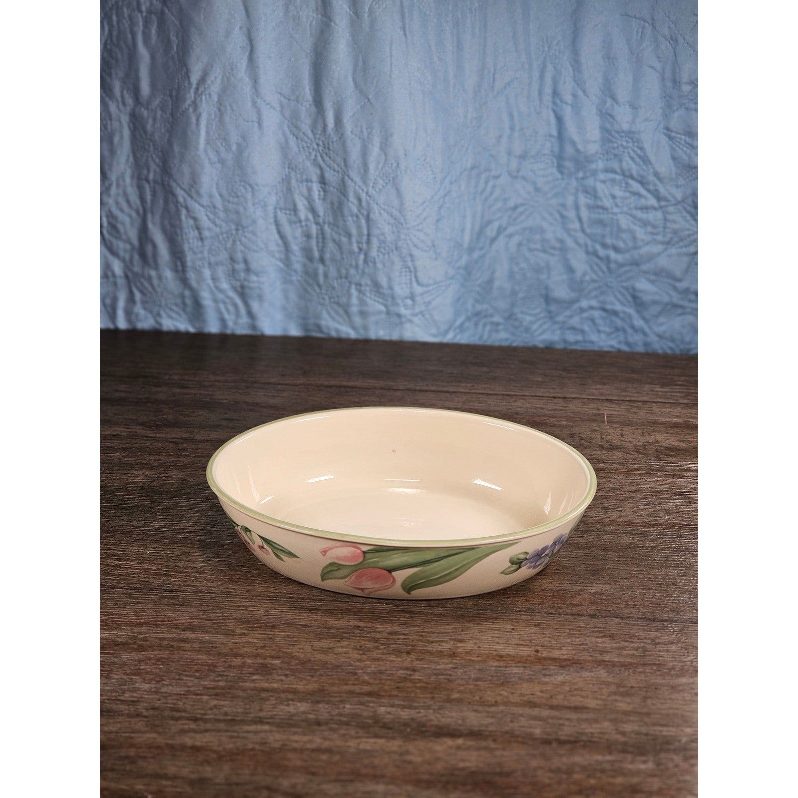Vintage Pfaltzgraff Floral Oval Baking Dish Oven Microwave Safe USA