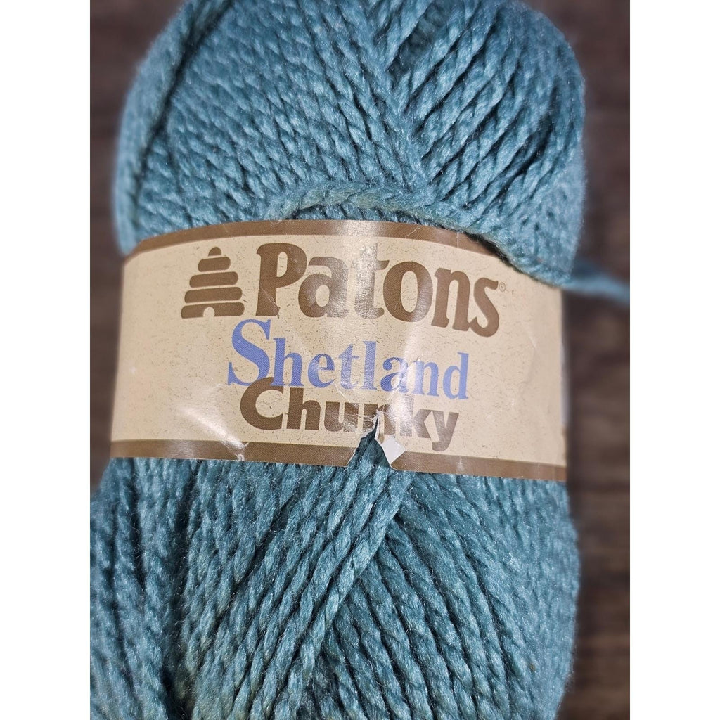 Patons Shetland Chunky Soft Teal Yarn 100g Wool Acrylic Canada