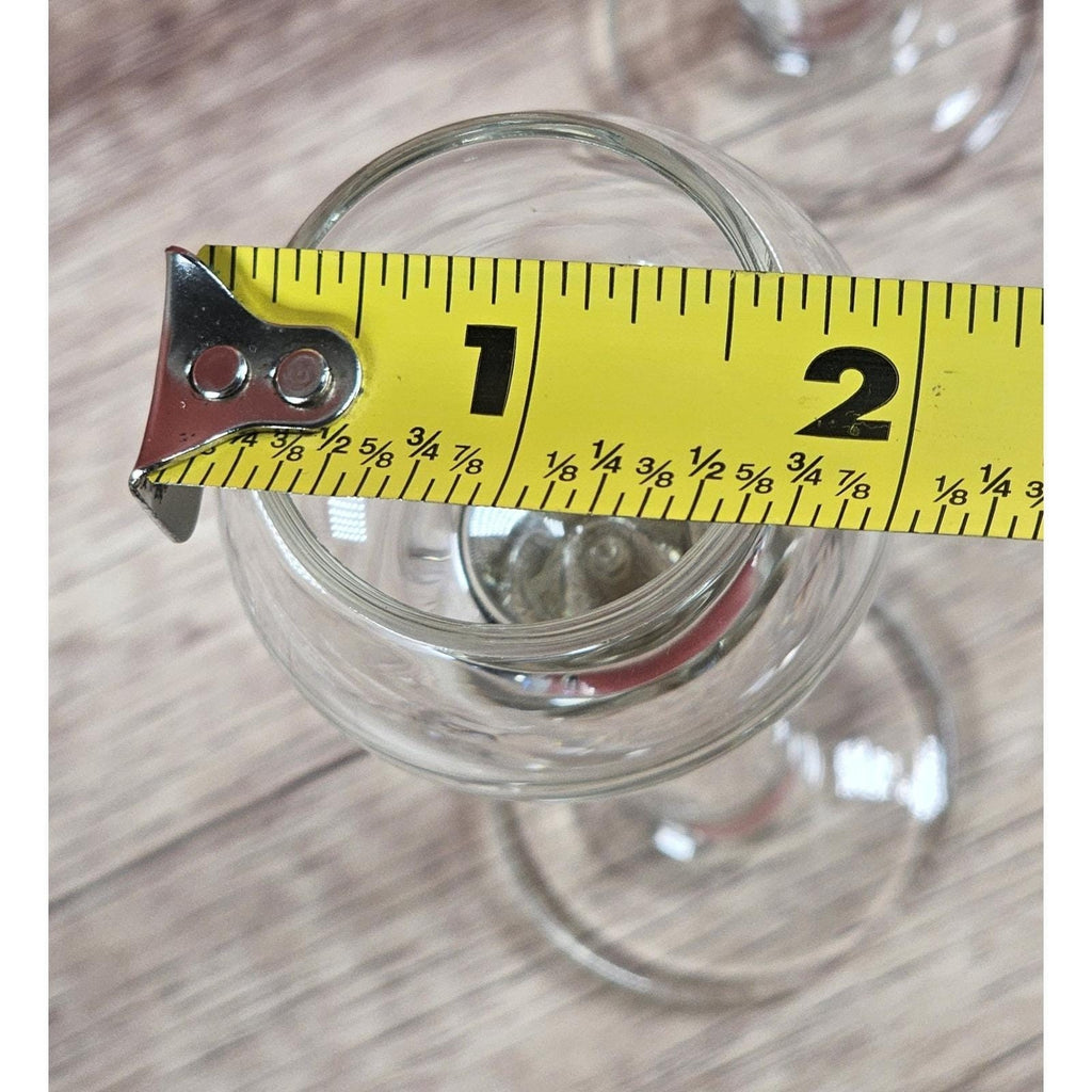 Vintage Crystal Liqueur Shot Glasses Set of 3 Pillar Stem Barware