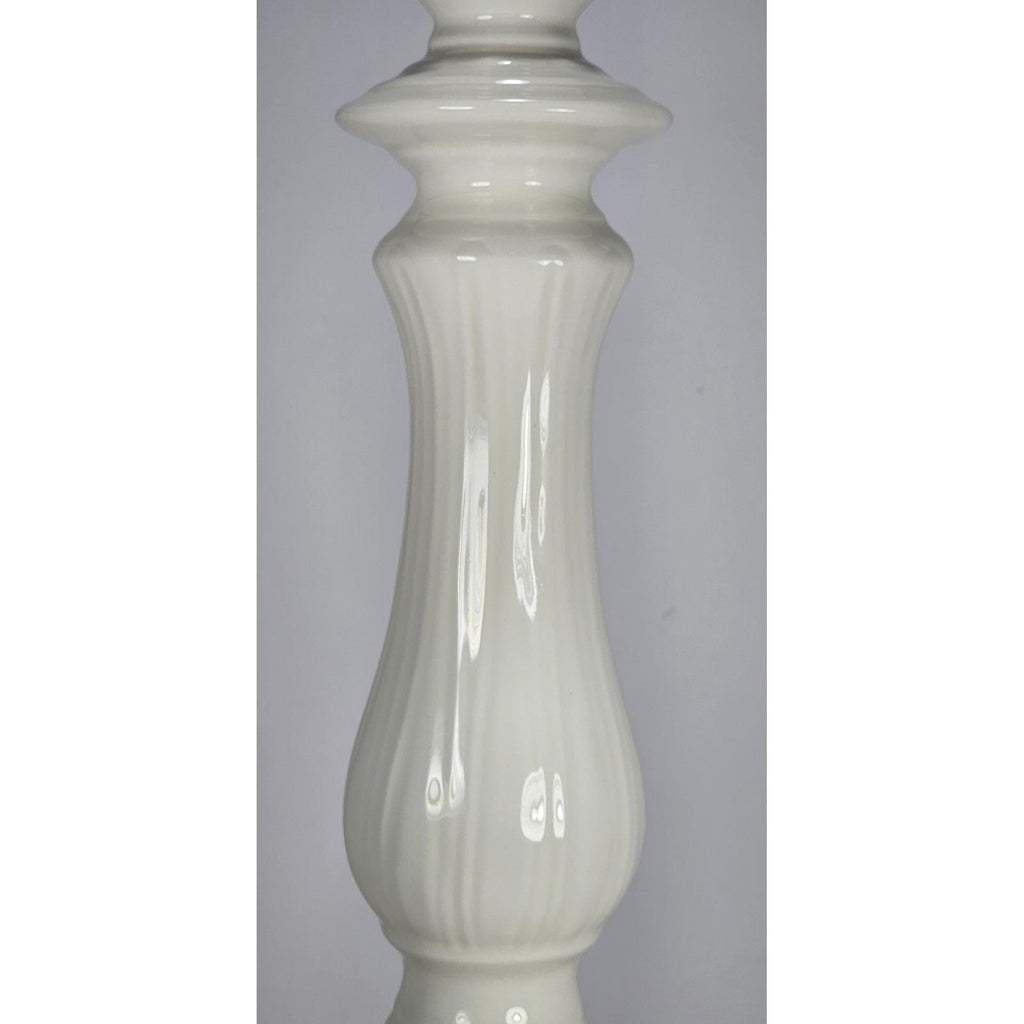 Williams Sonoma Candle Holder White Porcelain Italy Tall