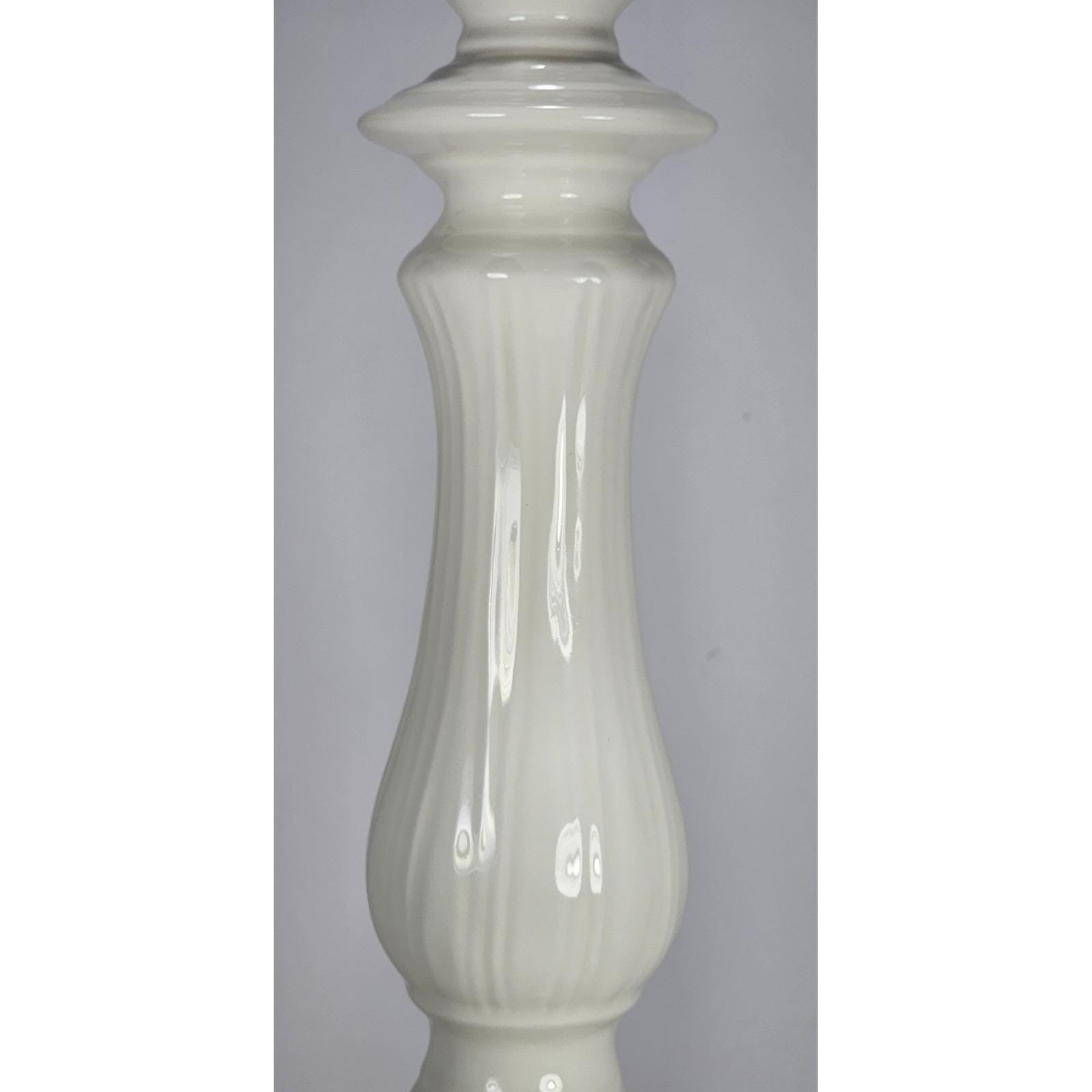 Williams Sonoma Candle Holder White Porcelain Italy Tall