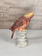 Vintage Ceramic Bald Eagle Figurine | 4" American Eagle Statue | Rustic Wildlife