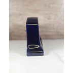Mercedes Wind Up Clock Germany Blue Ceramic Mantel Clock