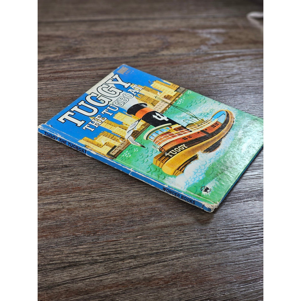 Tuggy the Tugboat 1975 Library Ed Wonder Books HC Used
