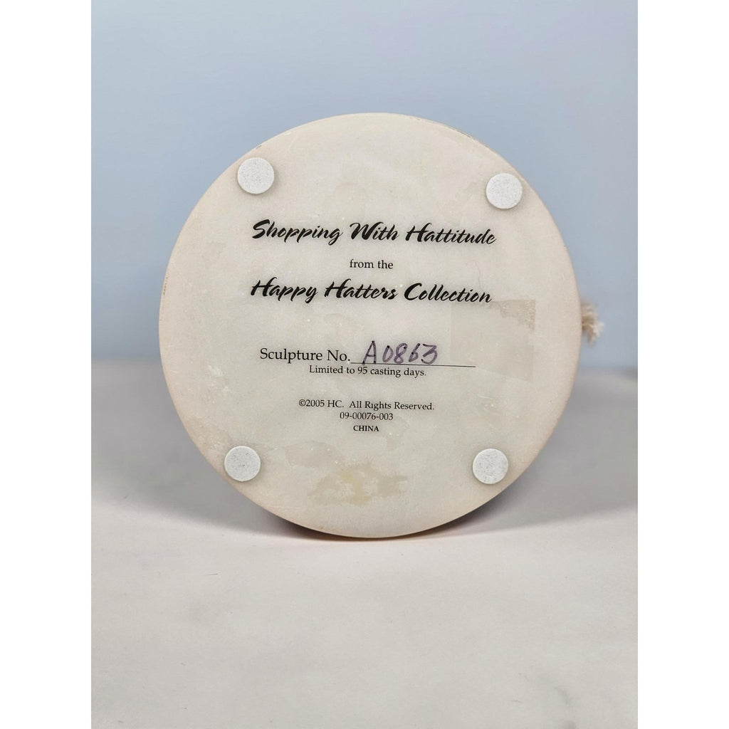 Hamilton Collection Happy Hatters Bear Figurine Limited Edition COA