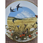 Vintage Franklin Porcelain Plate Wheatfields in August Peter Barrett 1979
