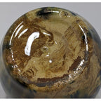 Antique 1800s Scottish Tri-Color Spatter Glaze Yellowware Bank