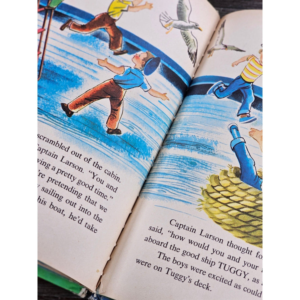 Tuggy the Tugboat 1975 Library Ed Wonder Books HC Used