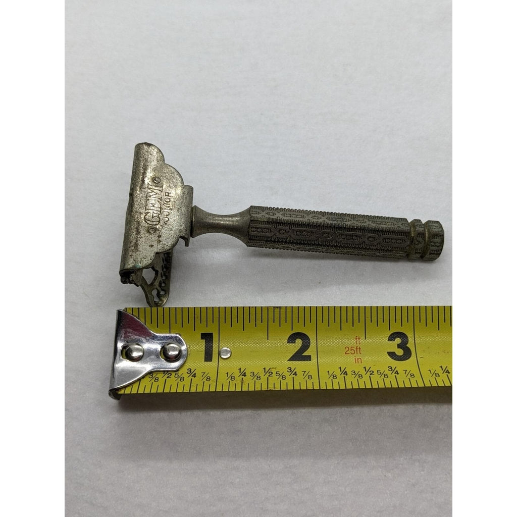 Vintage Gem Junior Safety Razor Single Edge Engraved Handle