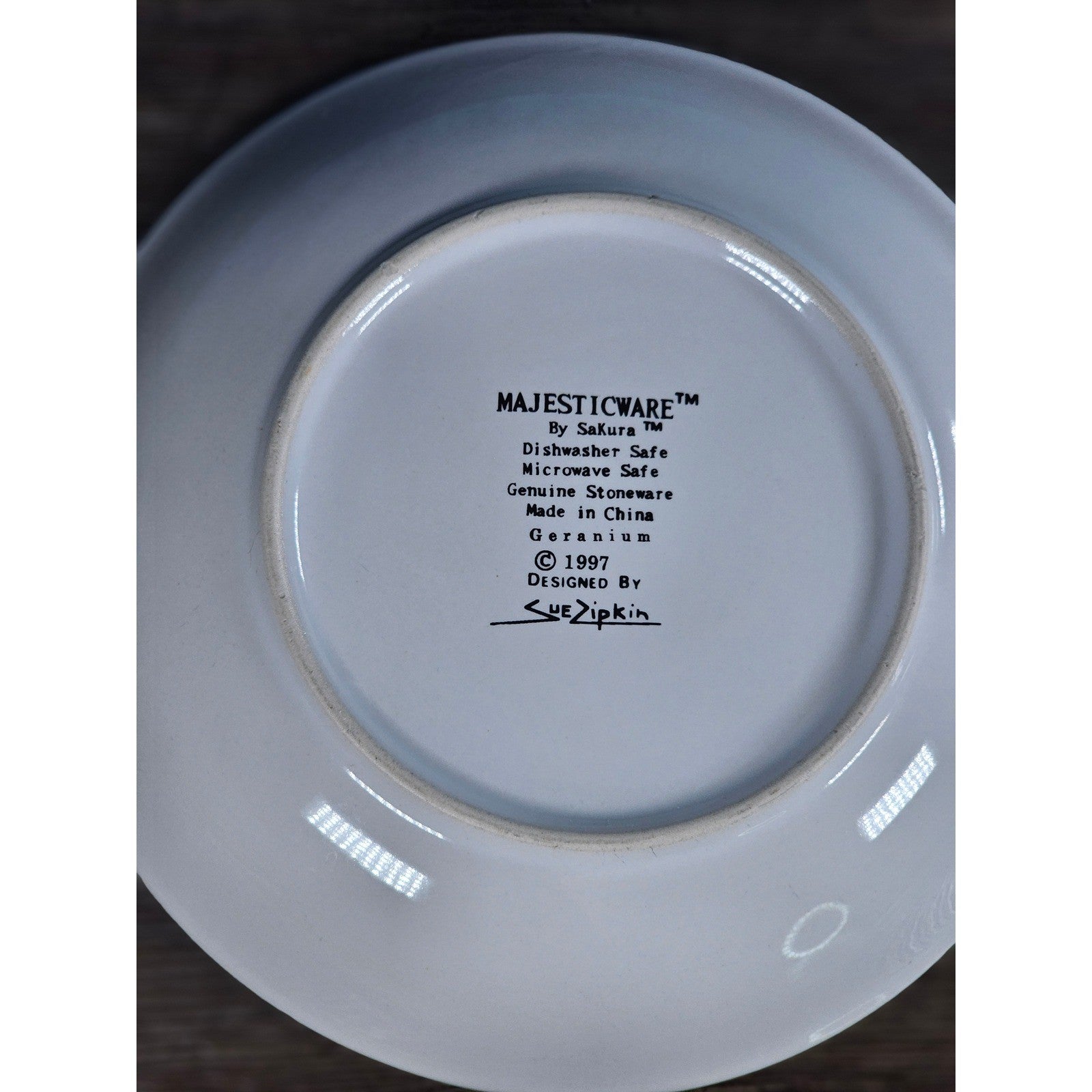 Vintage Majesticware Geranium Floral Bowls Set of 2 Sue Zipkin 8 Inch