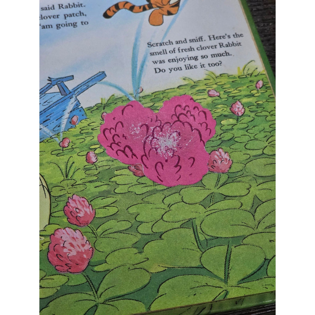 Vintage Winnie the Pooh Scratch Sniff Book 1976 Golden Press