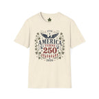 America Turns 250 Shirt 1776 2026 Patriotic Eagle 4th July Tee