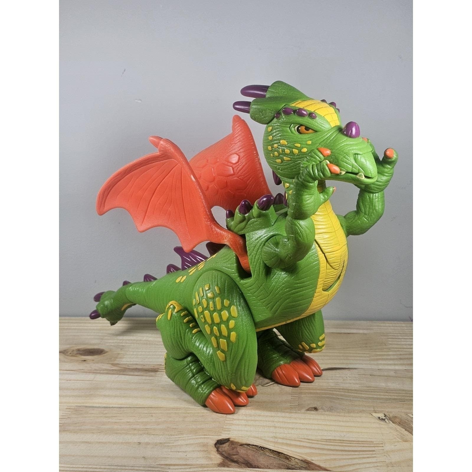 Imaginext Green Dragon 2005 Mattel Deluxe Dragon Light Sound Toy