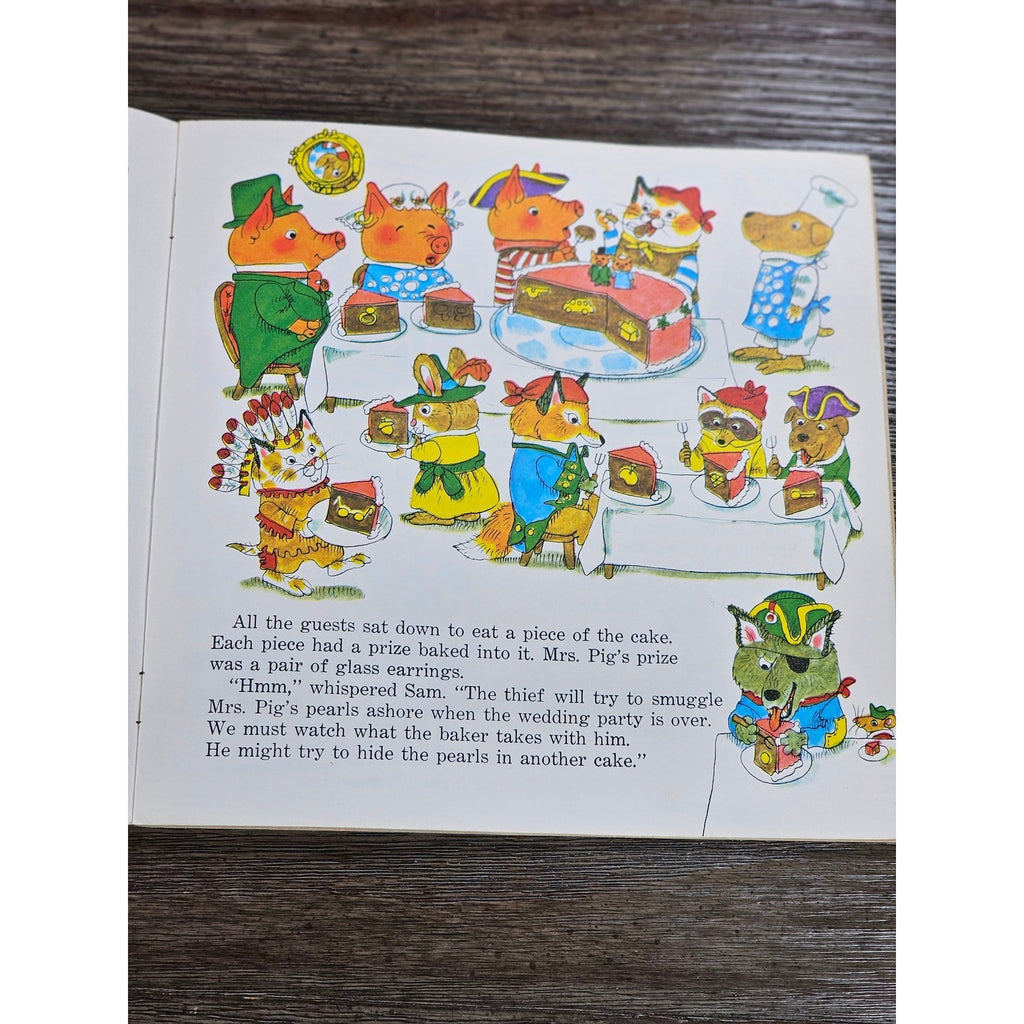 Richard Scarry Great Steamboat Mystery 1975 Pictureback Book