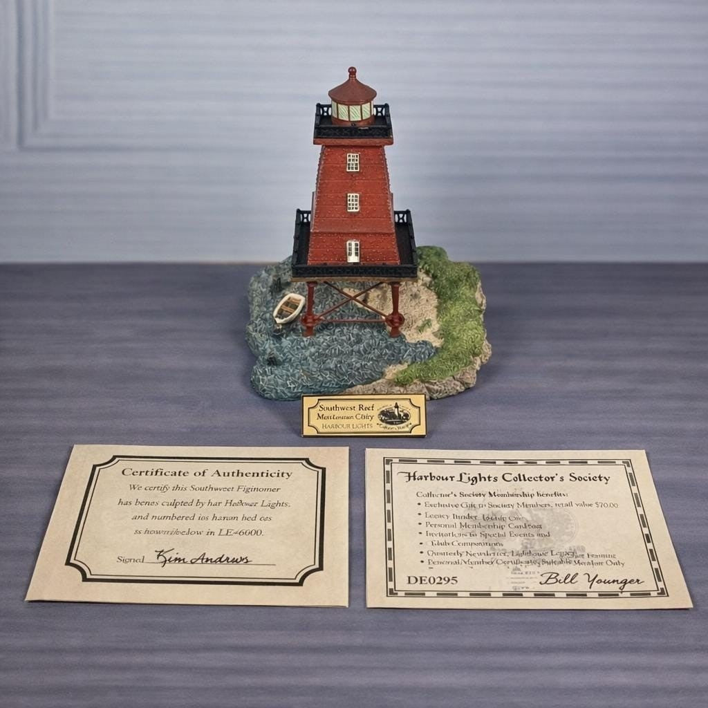 Harbour Lights Southwest Reef Lighthouse w/ COA Exclusive