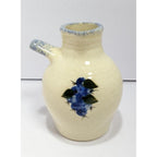 Stoneware Vase Blueberry Design Rustic Ceramic Vase