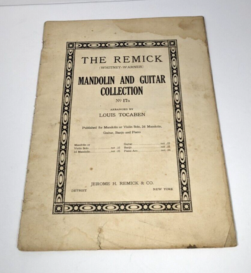 Antique 1916 Mandolin & Guitar Collection No. 17a – Louis Tocaben