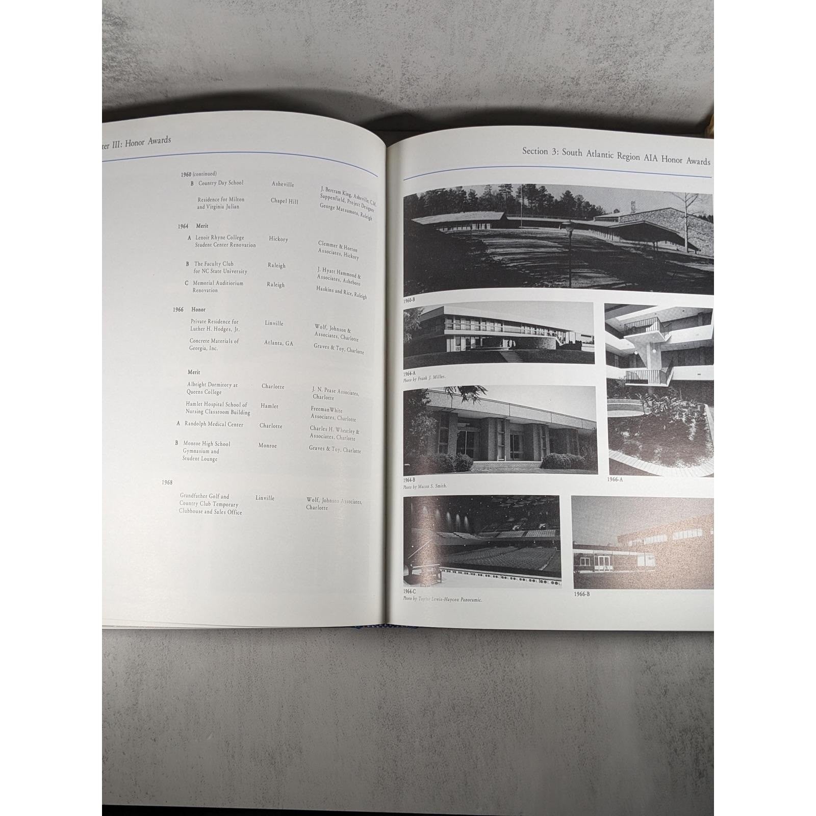 NC AIA Architectural History Book Signed Leslie Boney 1999