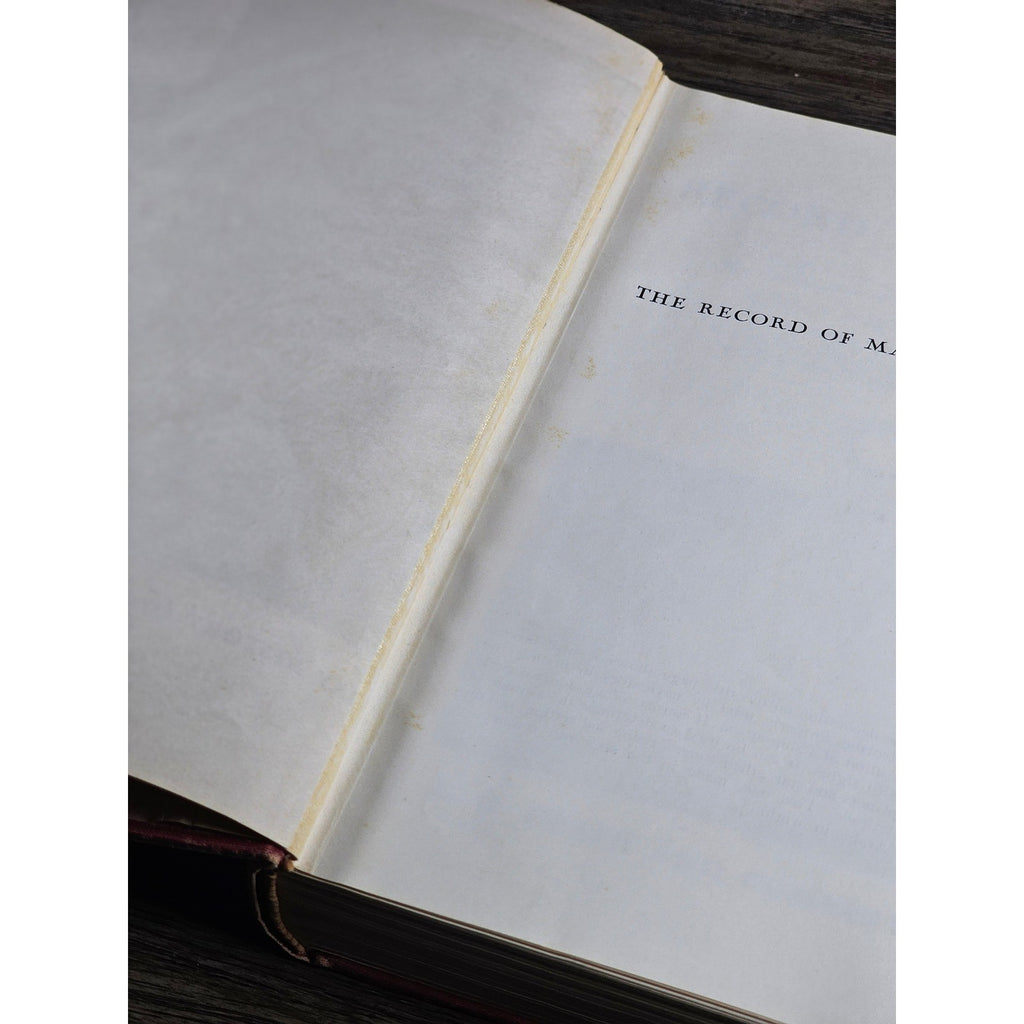 The Record of Mankind 1954 Hardcover D.C. Heath History Book Red