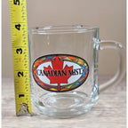 Vintage Canadian Mist Glass Mug Maple Leaf Whiskey Barware