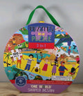 Floss & Rock "One World" 3-in-1 Jigsaw Puzzle – 100 Pieces – New