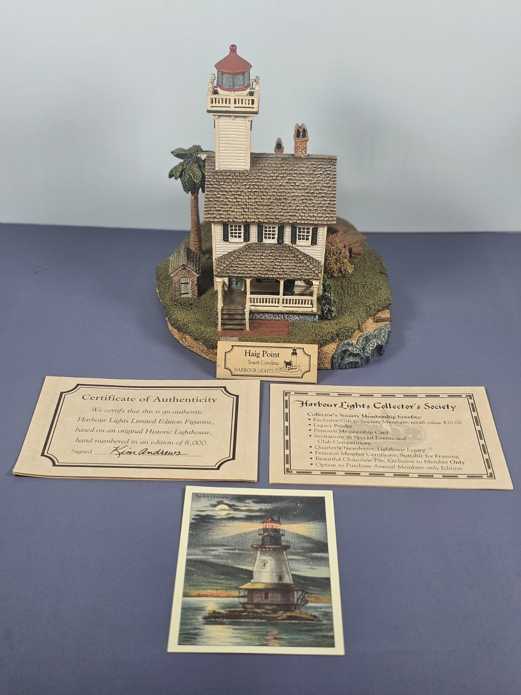 Harbour Lights Haig Point Lighthouse #246 South Carolina Figurine Vintage 2000 W