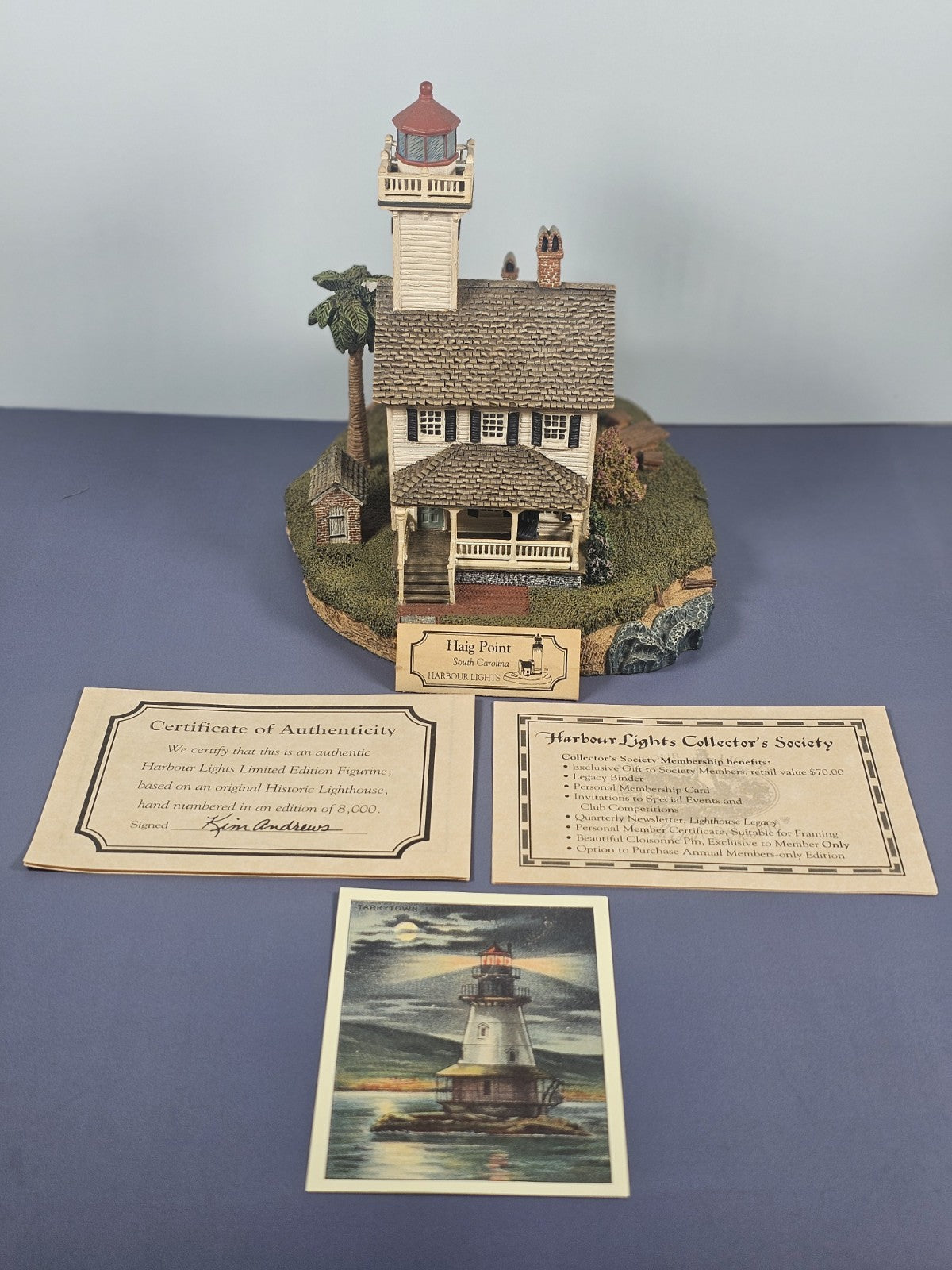 Harbour Lights Haig Point Lighthouse #246 South Carolina Figurine Vintage 2000 W