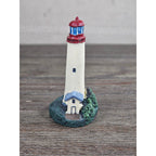 Mini Resin Lighthouse Figurine Coastal Nautical Decor Small Lighthouse