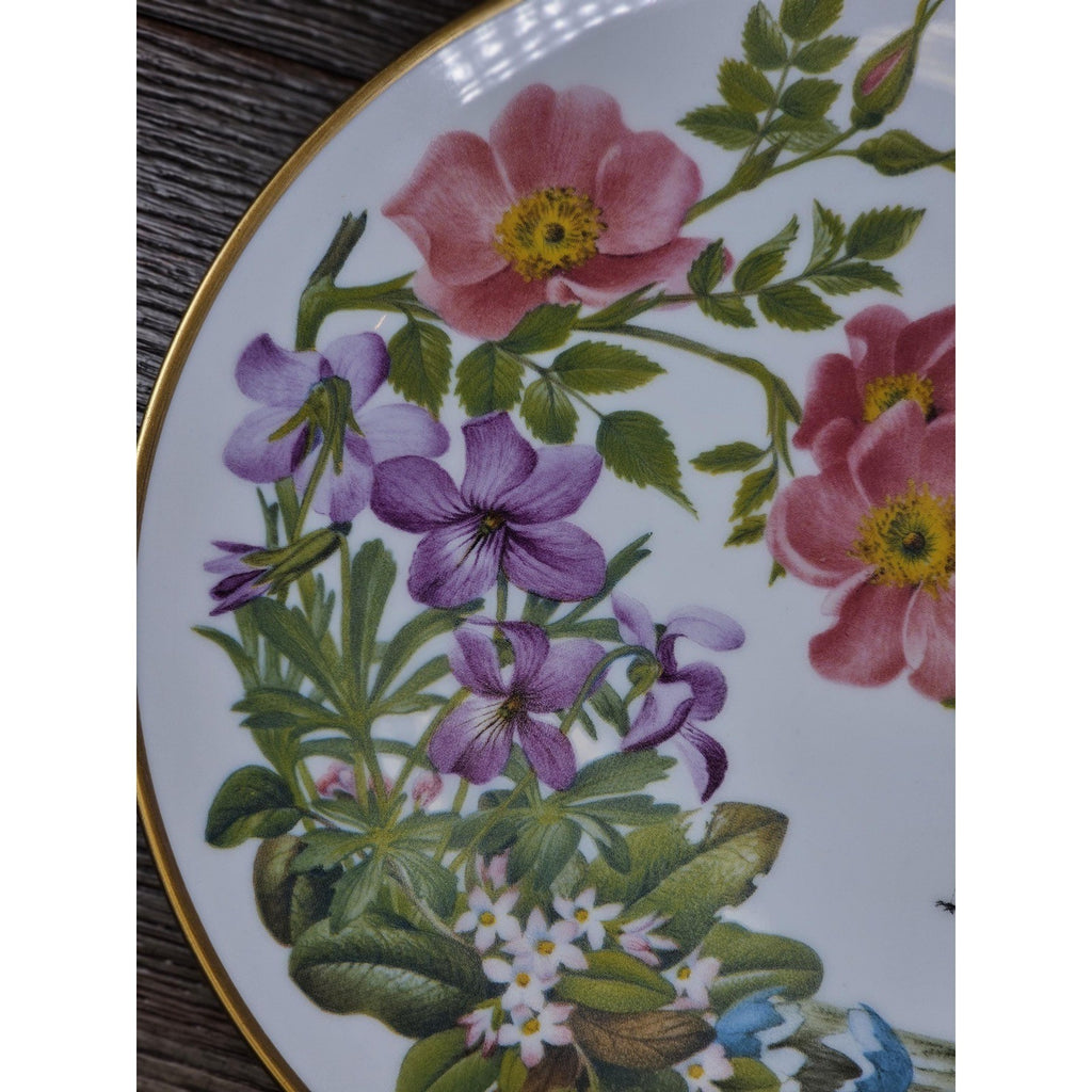 Franklin Mint Cape Cod Wildflowers Plate 1978 Porcelain