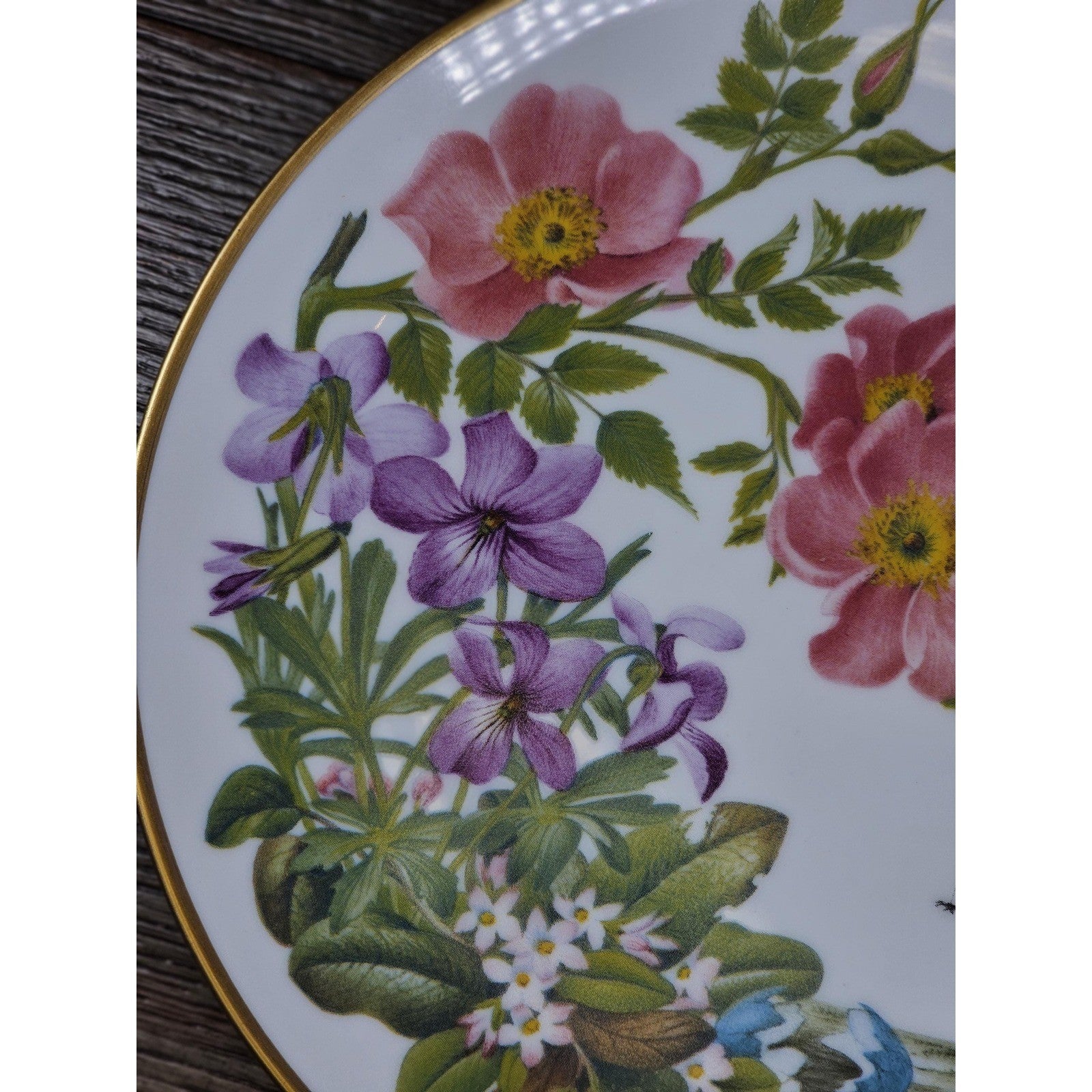 Franklin Mint Cape Cod Wildflowers Plate 1978 Porcelain