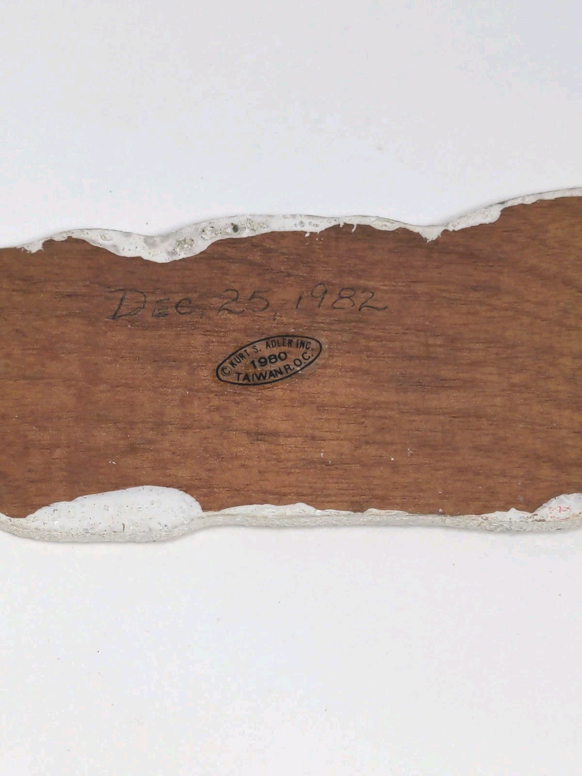 Vintage 1980s Santa Claus Wood Ornament Kurt S. Adler Christmas 🎄