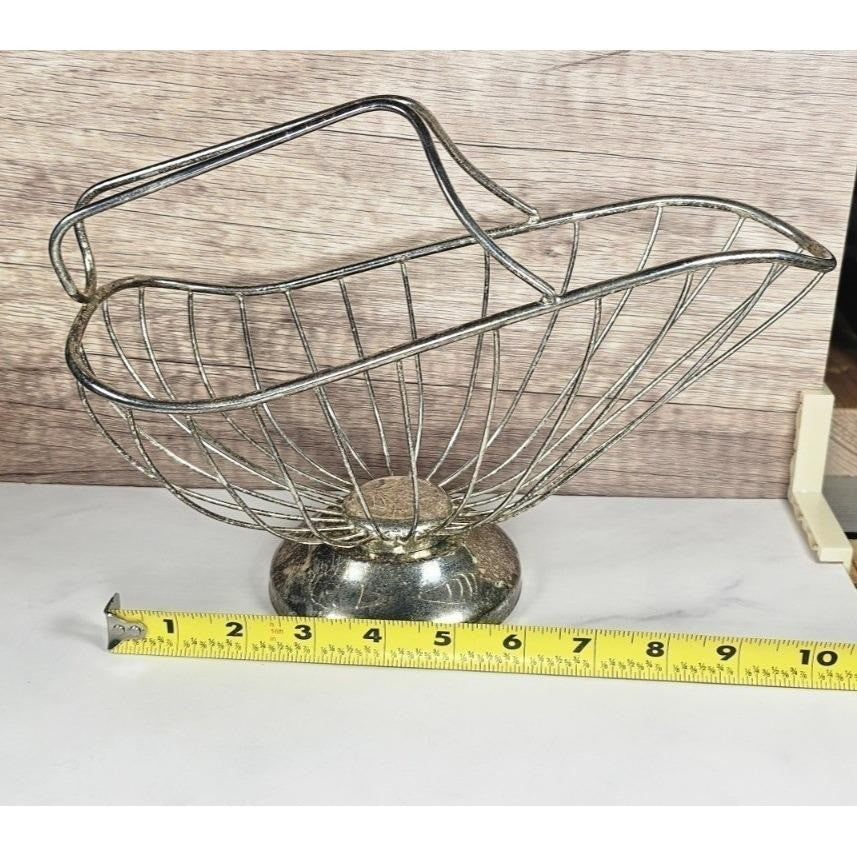Vintage Silverplate Wire Wine Bottle Holder | Elegant Bar Decor