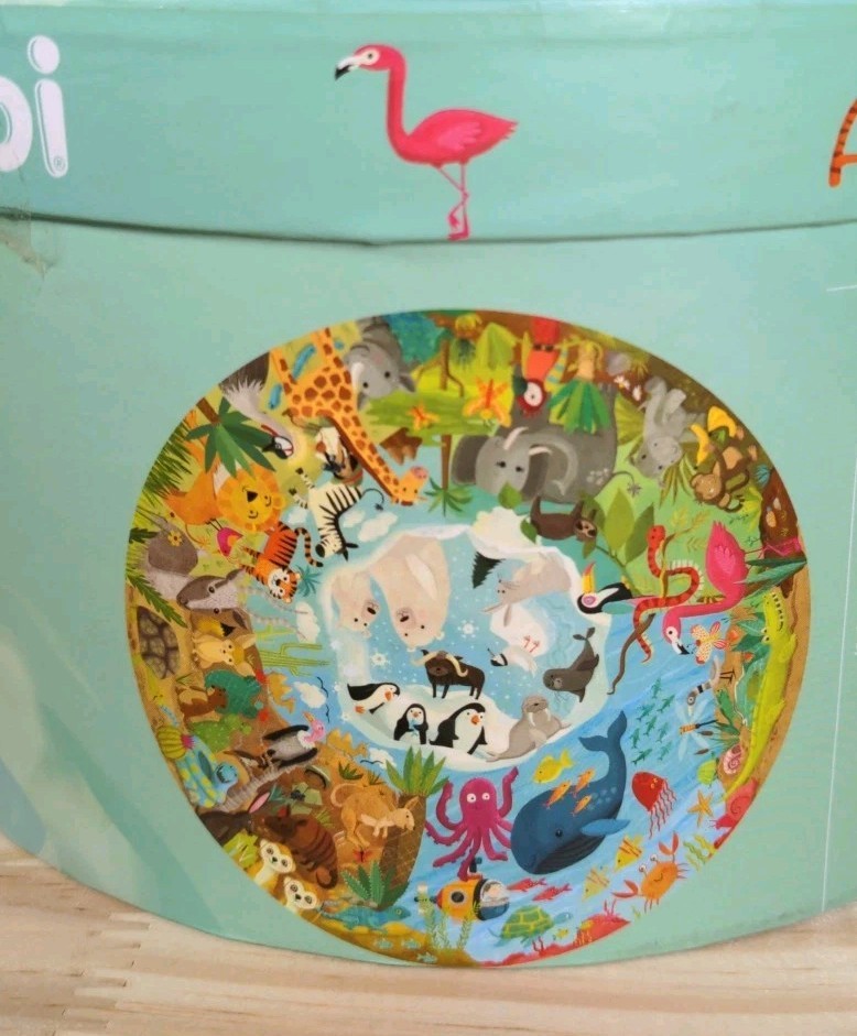 New Boppi 150 pcs "Animals Around The World" Jigsaw Kids Puzzle by Laura Watson