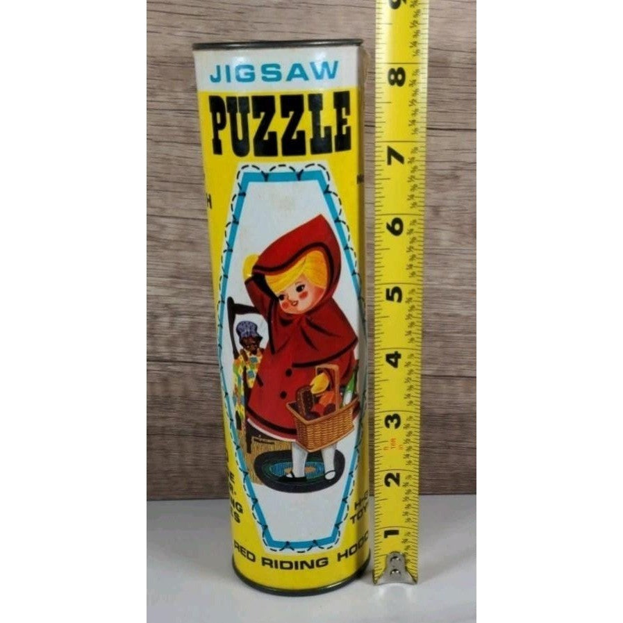 Vintage Little Red Riding Hood Puzzle Harrett Gilmar Tube 50pc