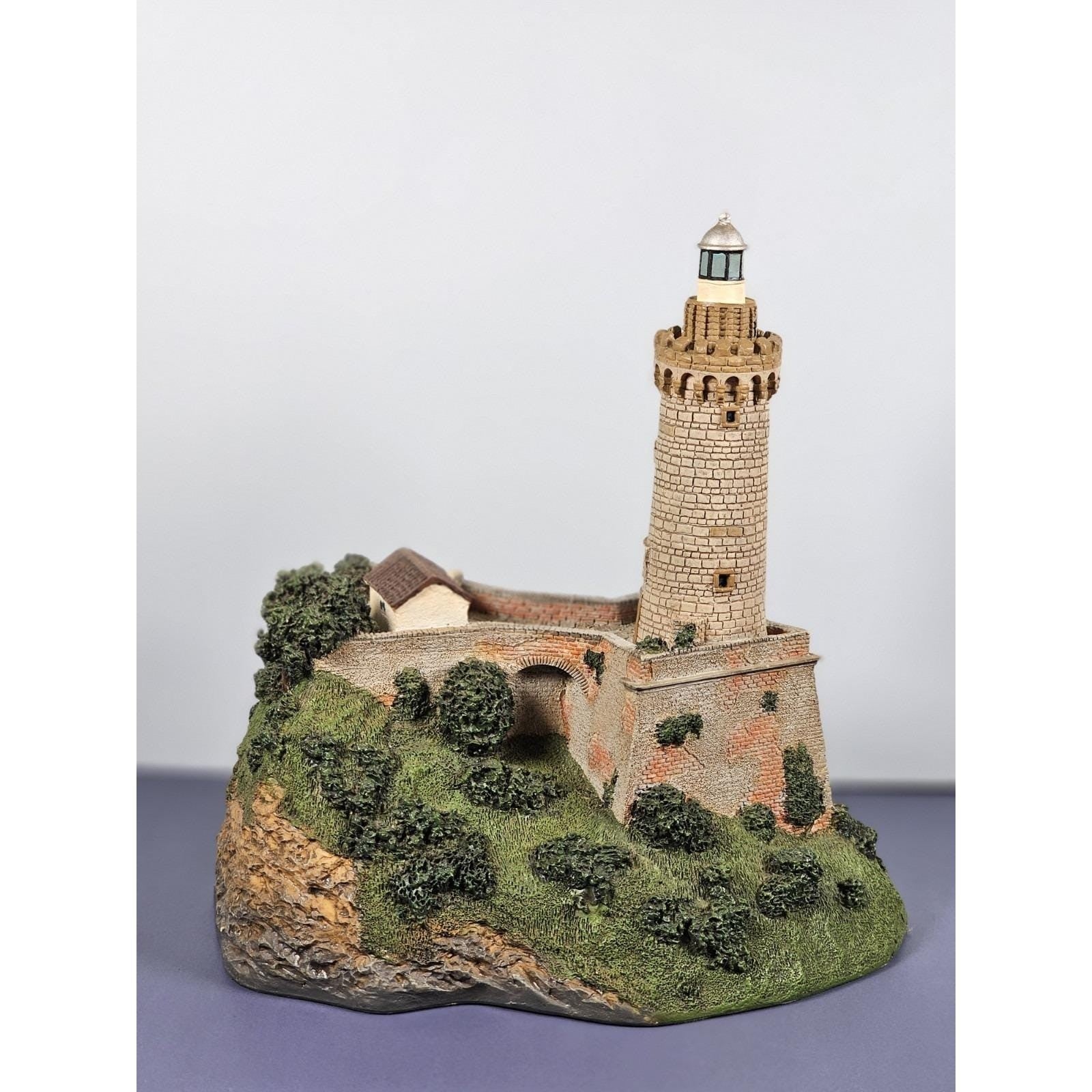 Danbury Mint Portoferráio Lighthouse Figurine COA Elba Island
