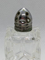 Vintage Cut Glass Salt and Pepper Shakers 2 1/2 Inches Tall