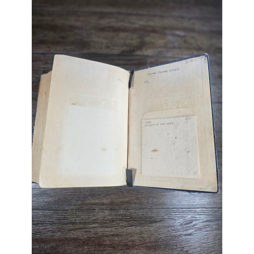 You Can't Go Home Again Thomas Wolfe 1940 HC Third Ed Worn Copy