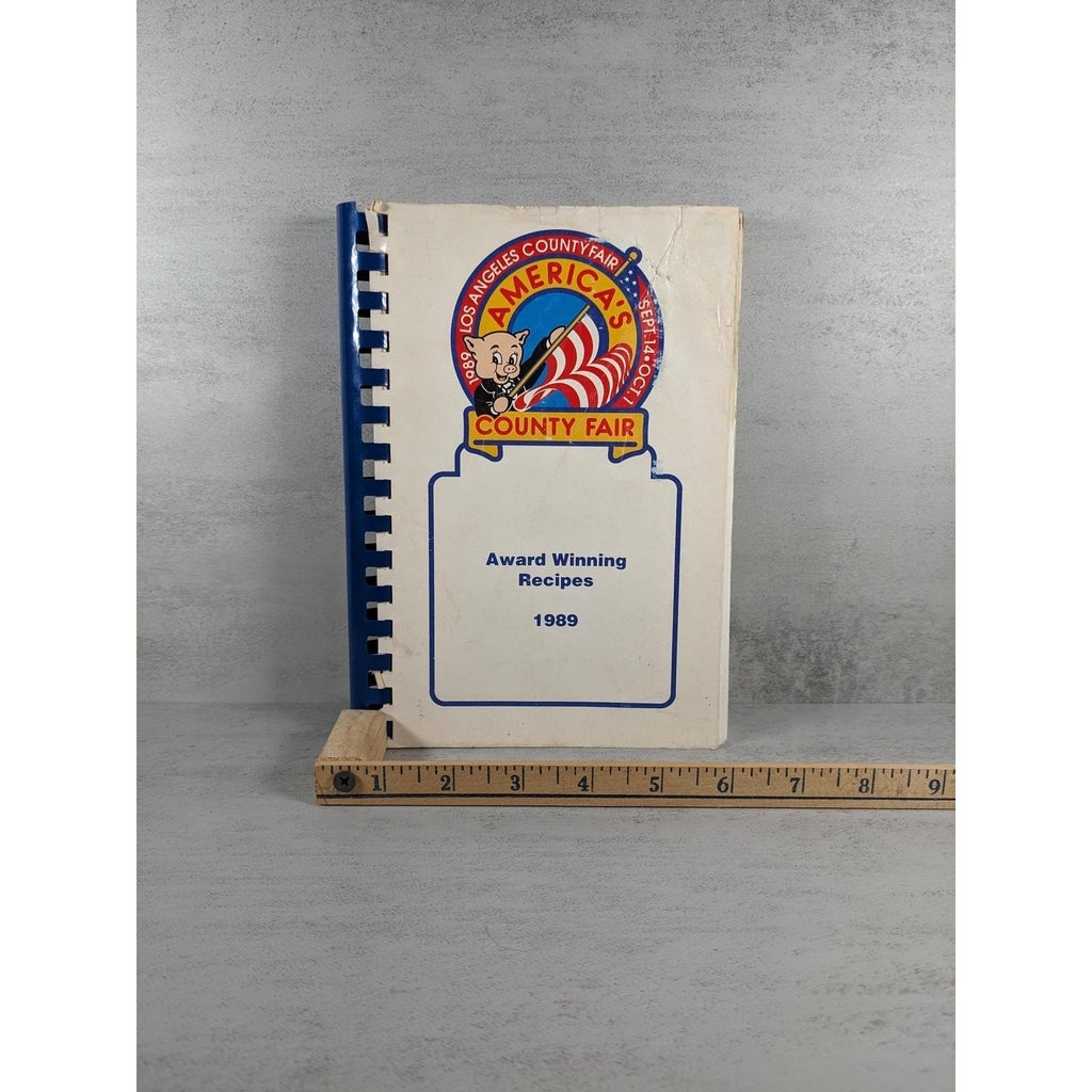 1989 LA County Fair Cookbook Award Winning Recipes Spiral Bound