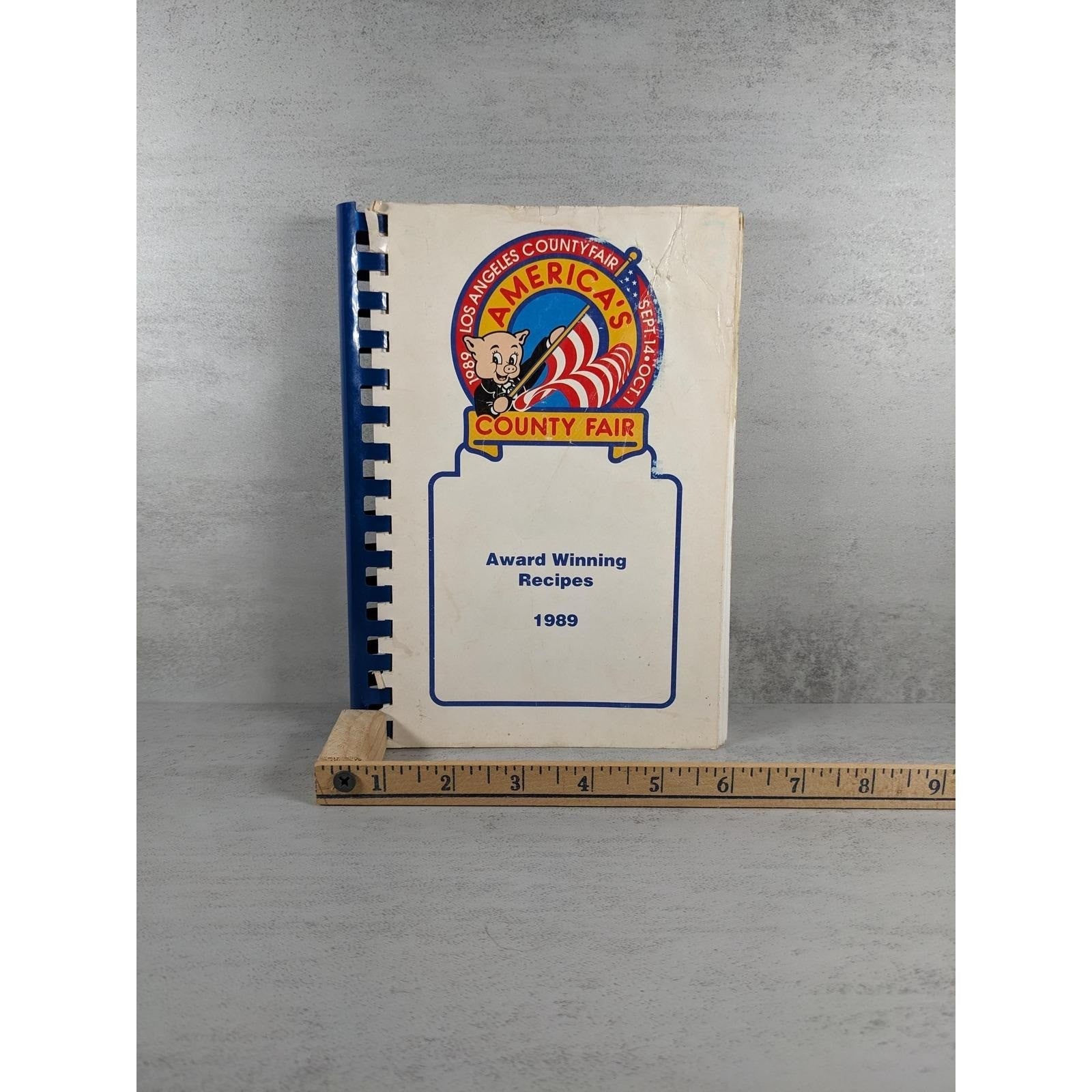 1989 LA County Fair Cookbook Award Winning Recipes Spiral Bound