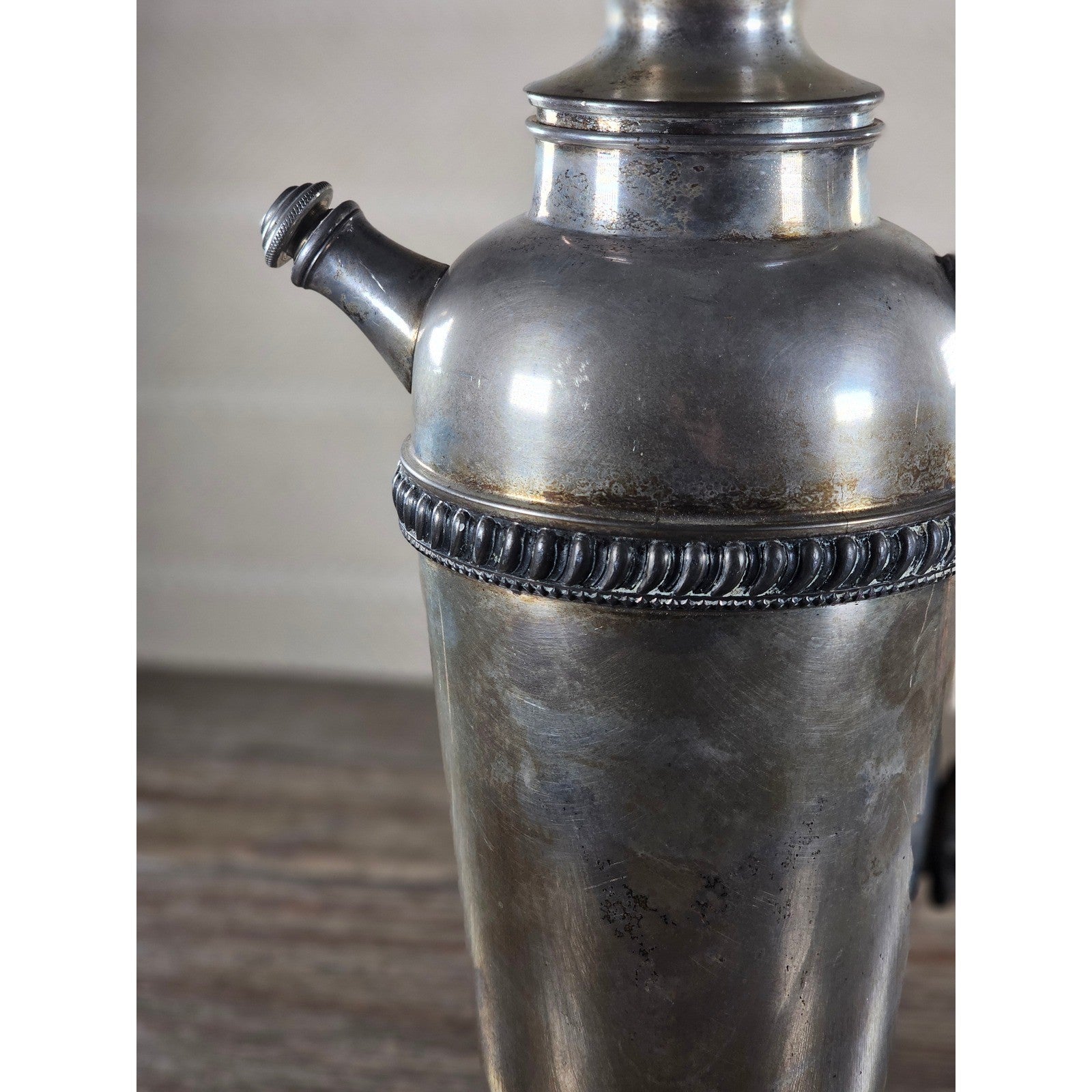 Vintage Silverplate Coffee Pot 12" Tall Ornate Handle Spout