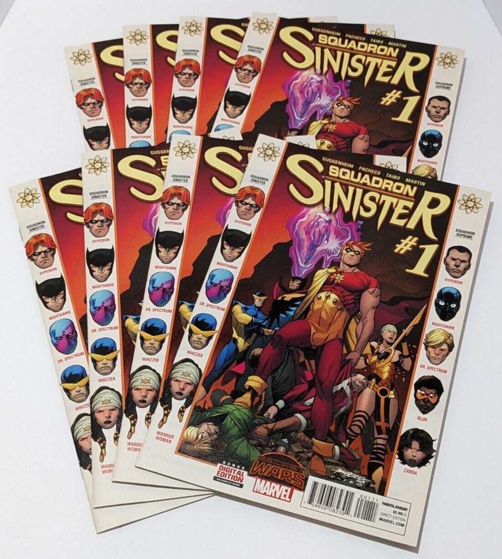Lot of 8 Squadron Sinister #1's 2015