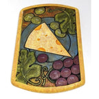 Vintage Joie de Vivre Cheese Board Grapes Resin Serving Tray 8x5