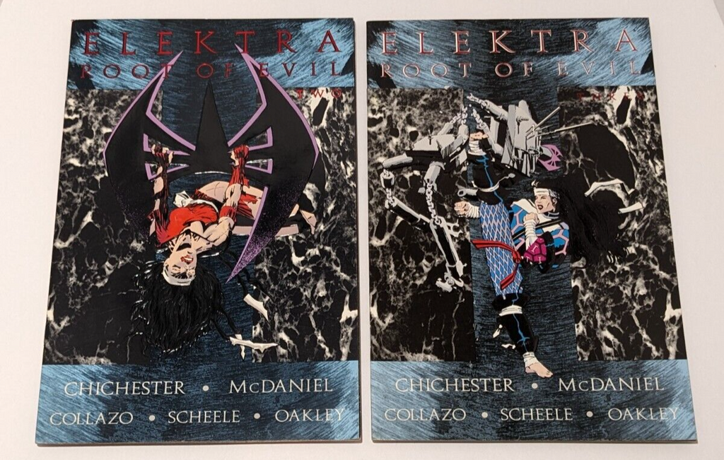 Lot of 2 Elektra Root of Evil Comics #2 and #3 Marvel 1995