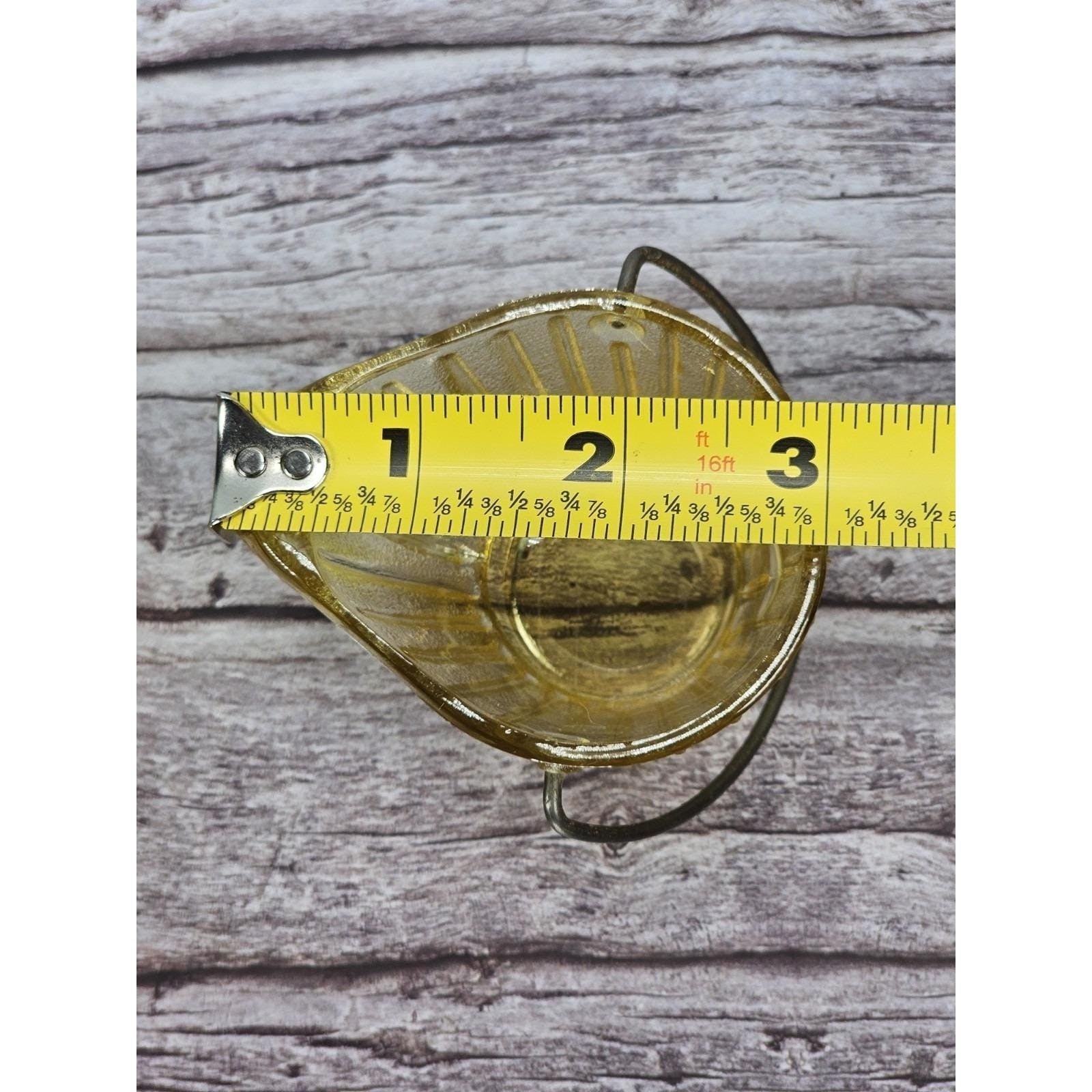 Vintage Hazel Atlas Mini Glass Coal Bucket Set of 2 Toothpick Holders