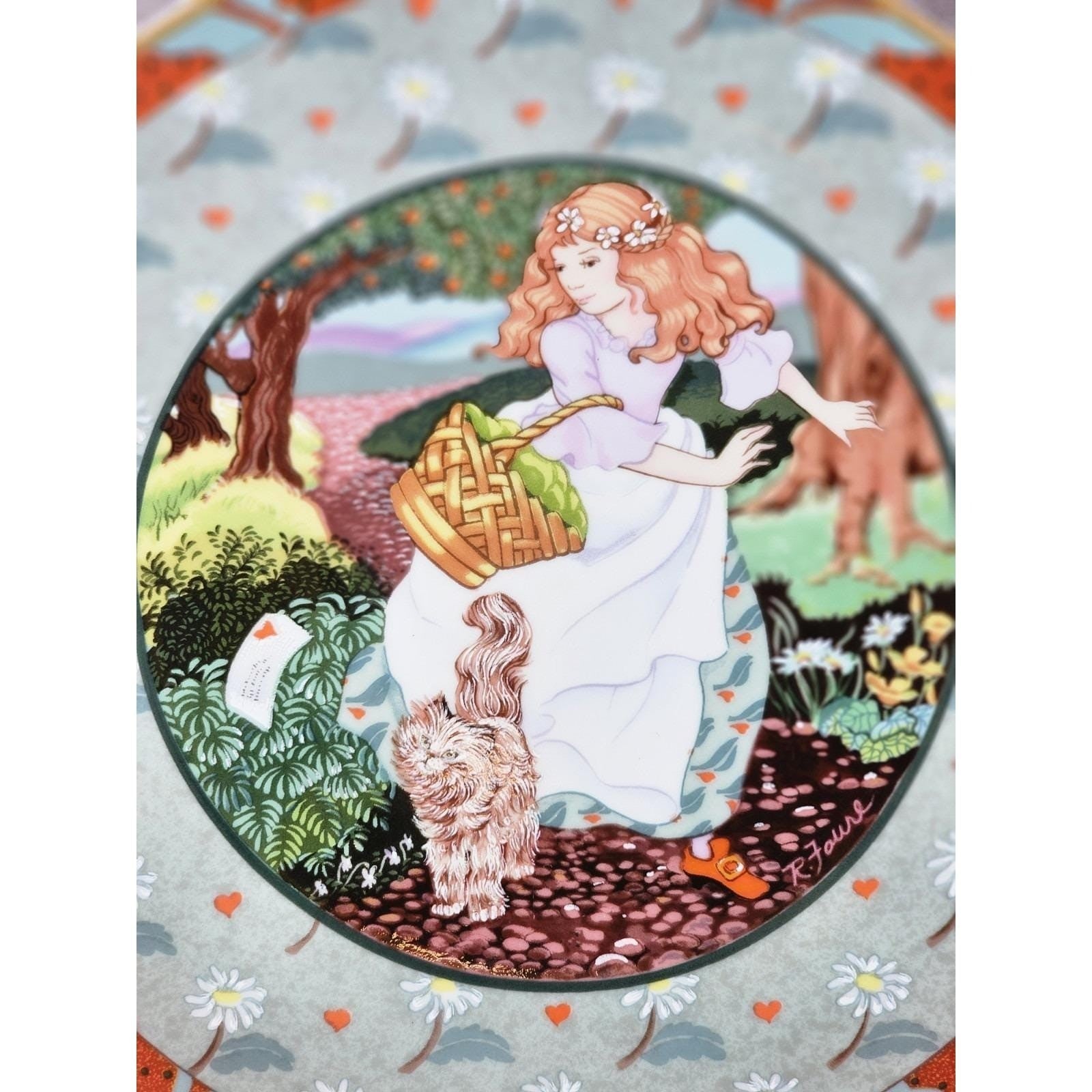 Vintage Heinrich Germany A Tisket A Tasket Plate Once Upon A Rhyme