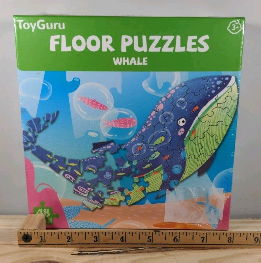 New Sealed Toy Guru Whale Floor Puzzle 48 Pieces 44.2"x24.4" Inches